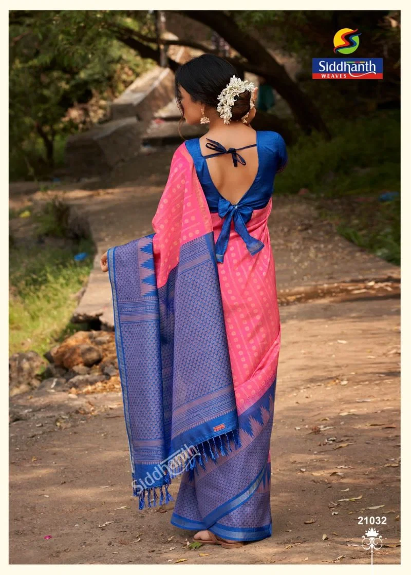Siddharth Priyosha Prints Tusser Silk Printed Saree Collection 8