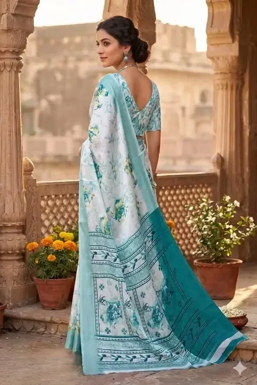 Silk 6009 Georgette Printed Saree Collection 4