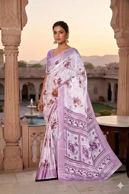 Silk 6009 Georgette Printed Saree Collection 5