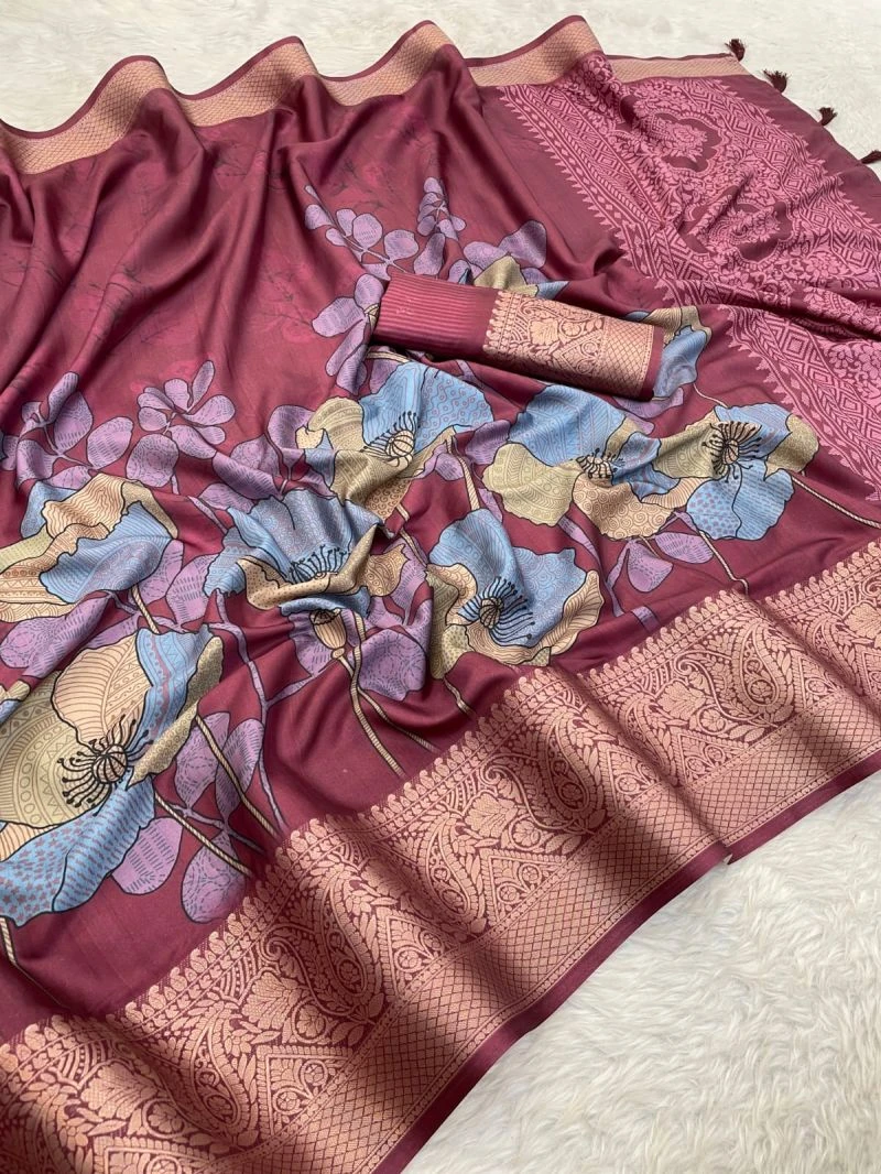 Silk Kasavy Soft Gaji Silk Jacquard Border Saree Collection 4