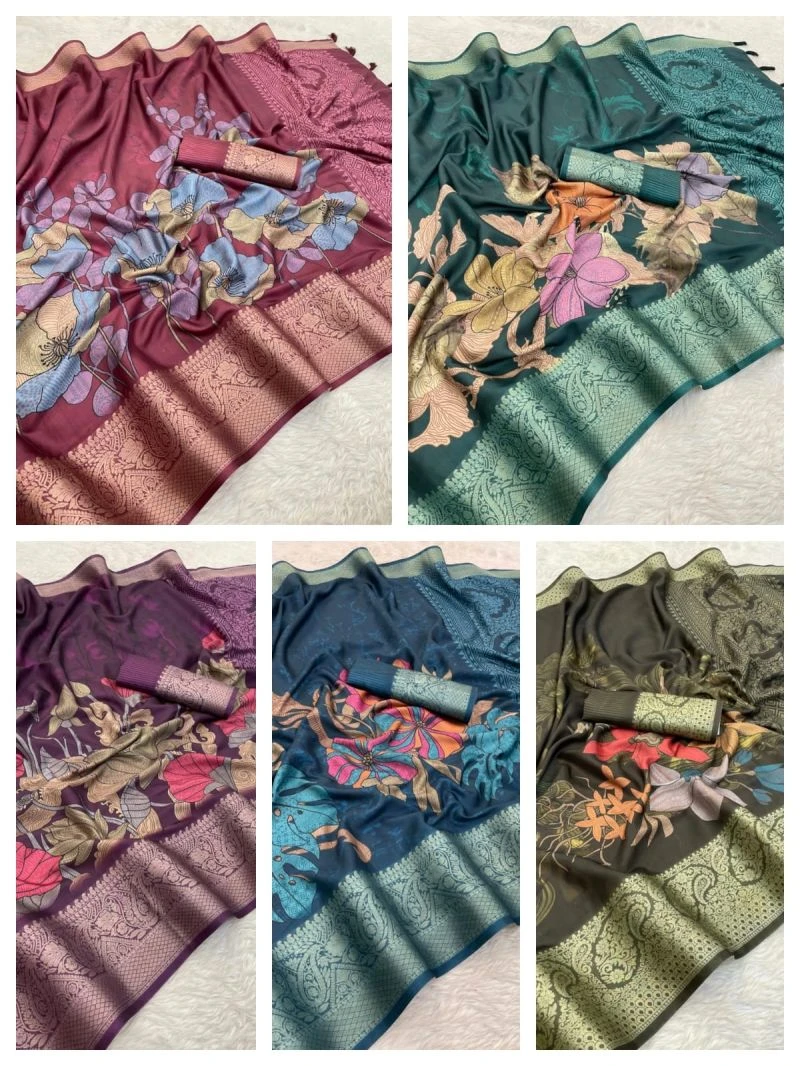 Silk Kasavy Soft Gaji Silk Jacquard Border Saree Collection 7
