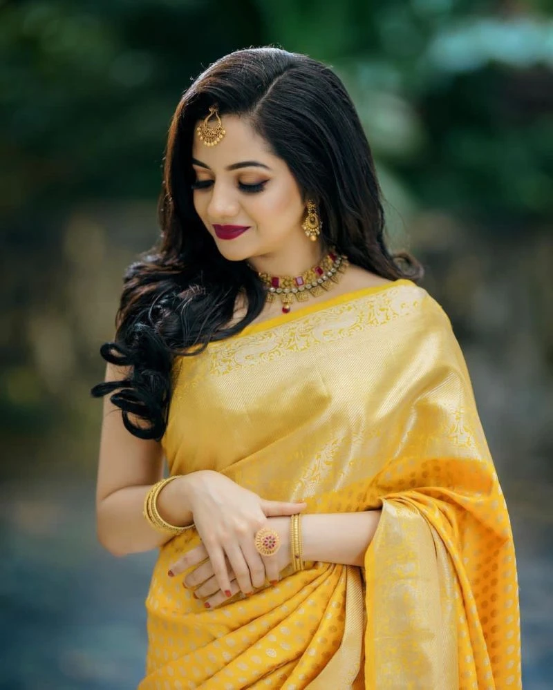 Soft Silk 3048 Lichi Silk Jacquard Work Saree Collection 2