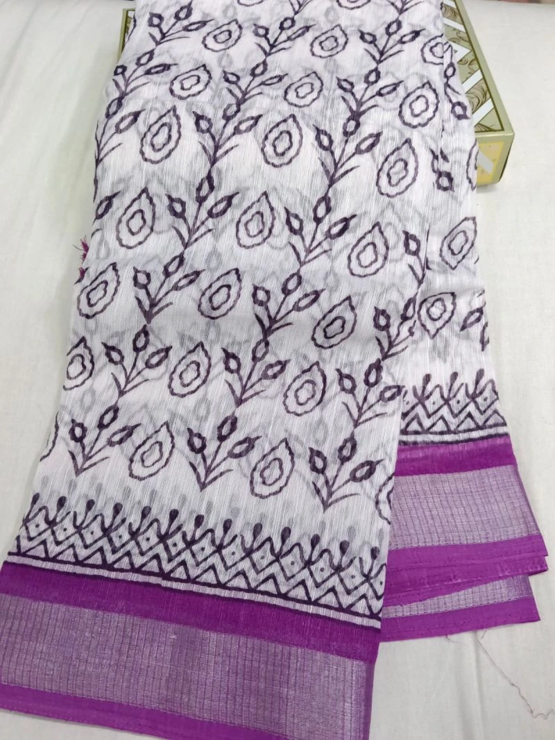 Summer Cool 2 Soft Linen Printed Saree Collection 10