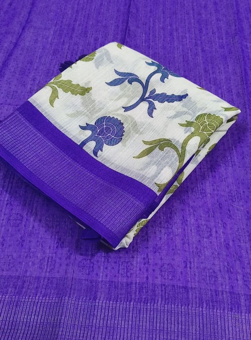 Summer Cool 2 Soft Linen Printed Saree Collection 8