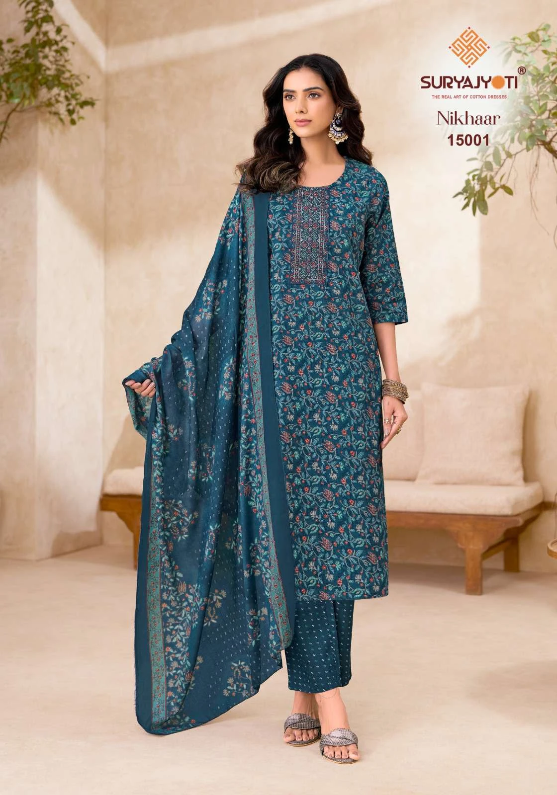 Suryajyoti Nikhaar Vol 15 Ready Made Collection - Readymade Dress 12