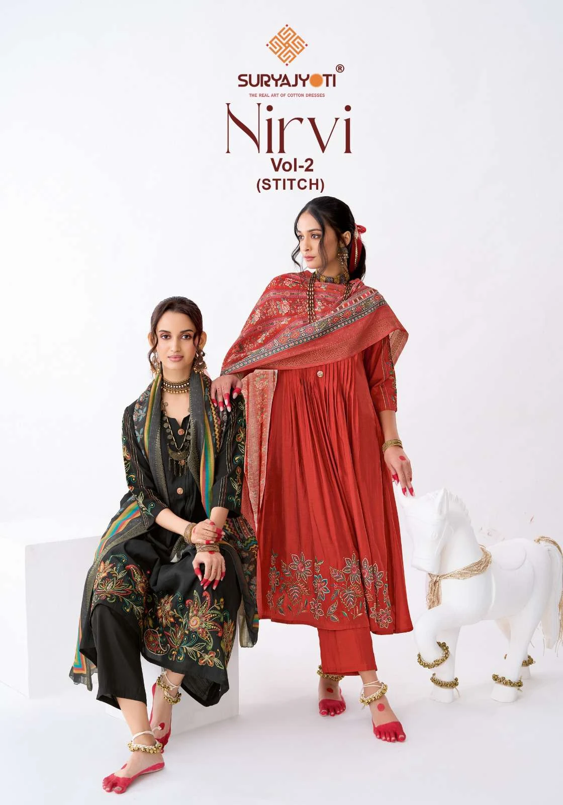Suryajyoti Nirvi Stitch Vol 2 - Readymade Dress