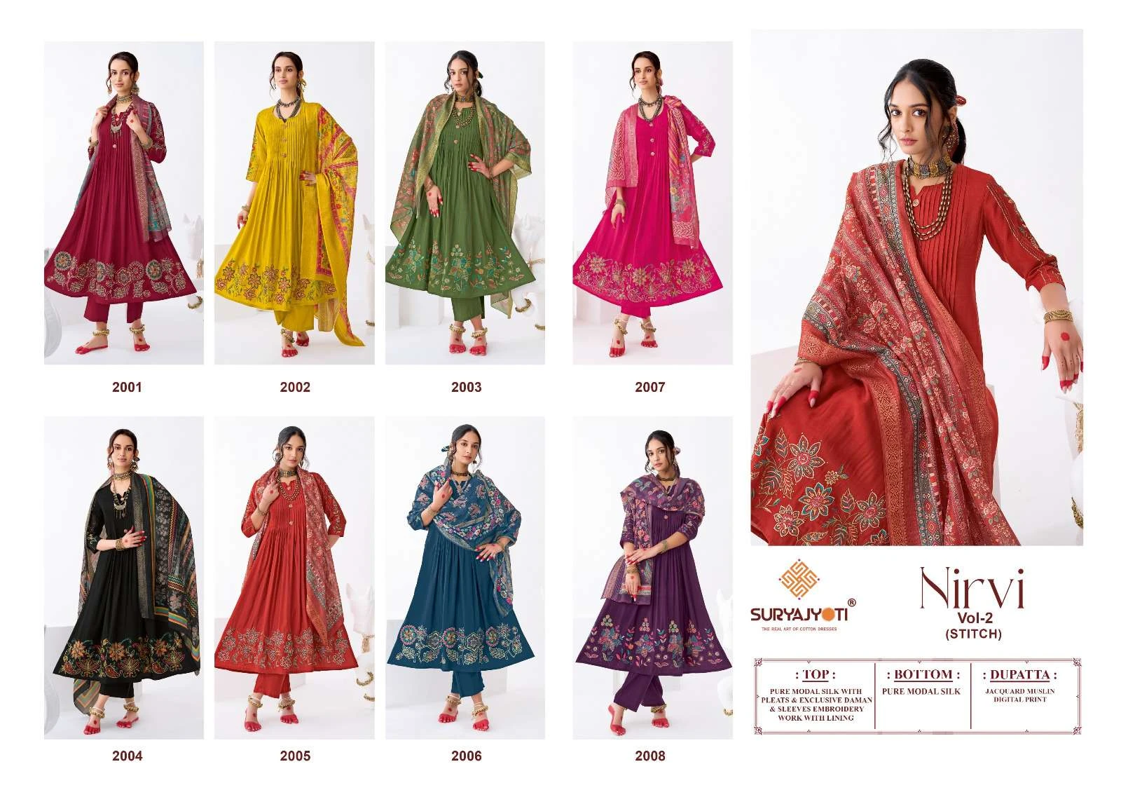Suryajyoti Nirvi Stitch Vol 2 - Readymade Dress 10