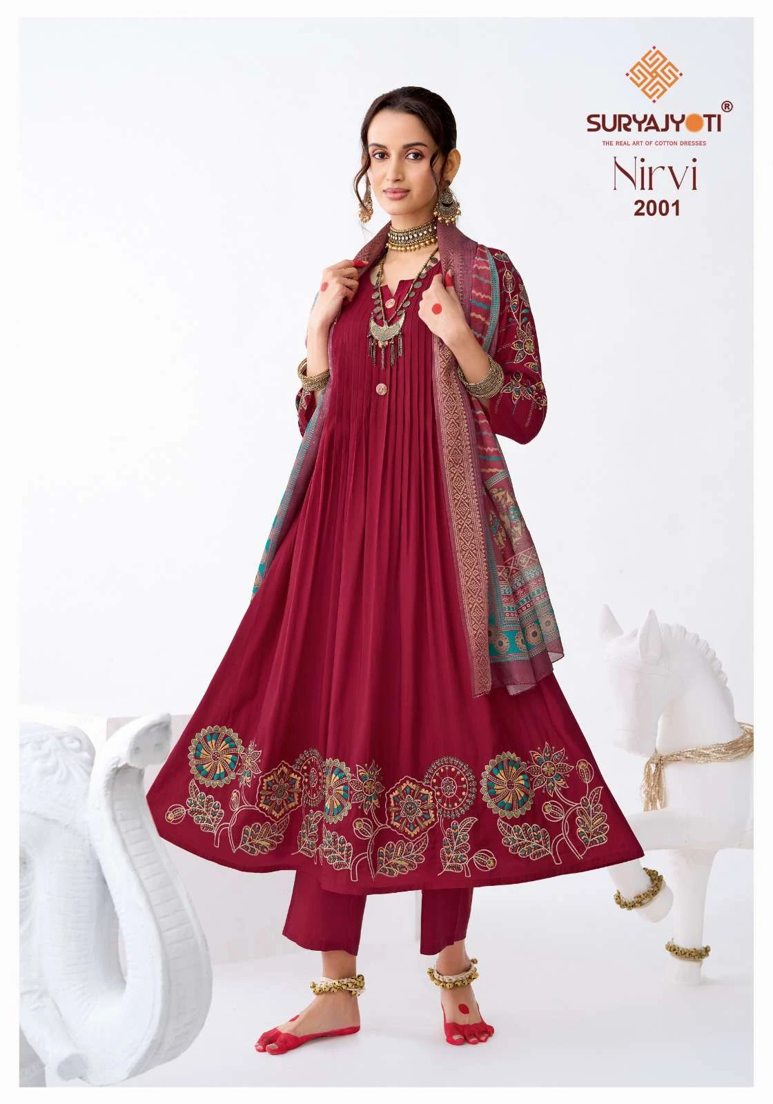 Suryajyoti Nirvi Stitch Vol 2 - Readymade Dress 3