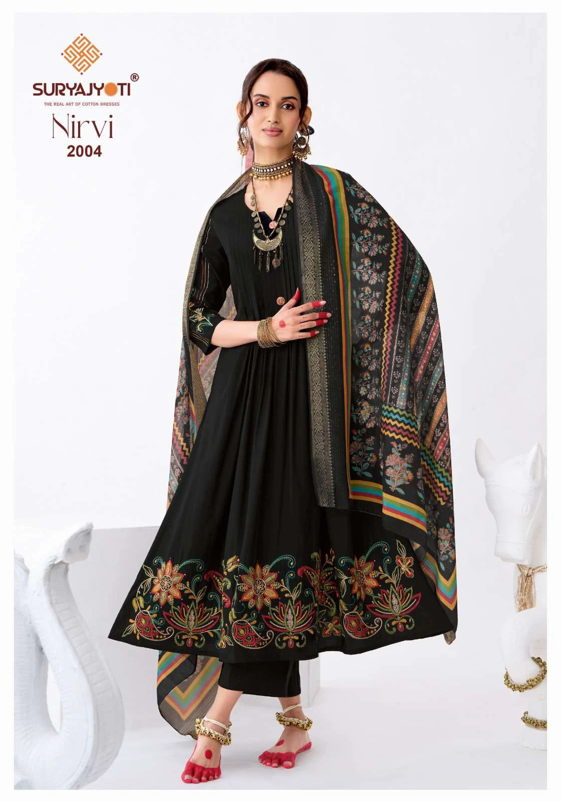 Suryajyoti Nirvi Stitch Vol 2 - Readymade Dress 6