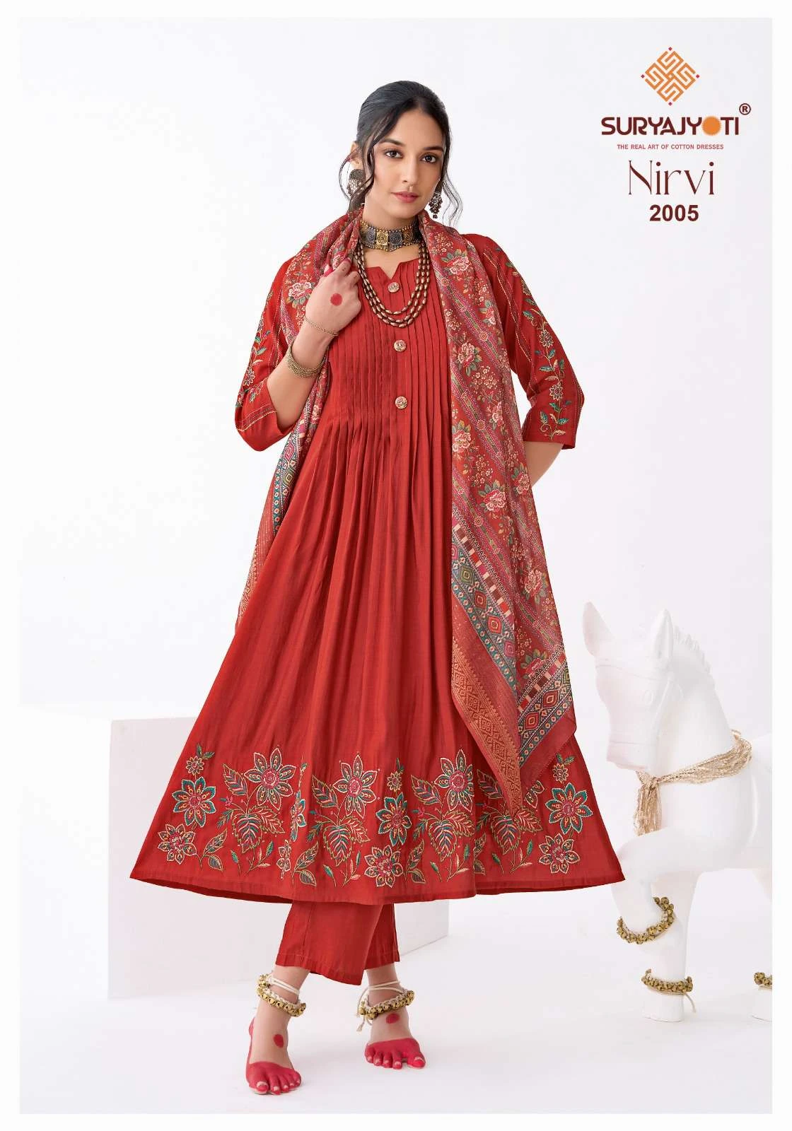 Suryajyoti Nirvi Stitch Vol 2 - Readymade Dress 7