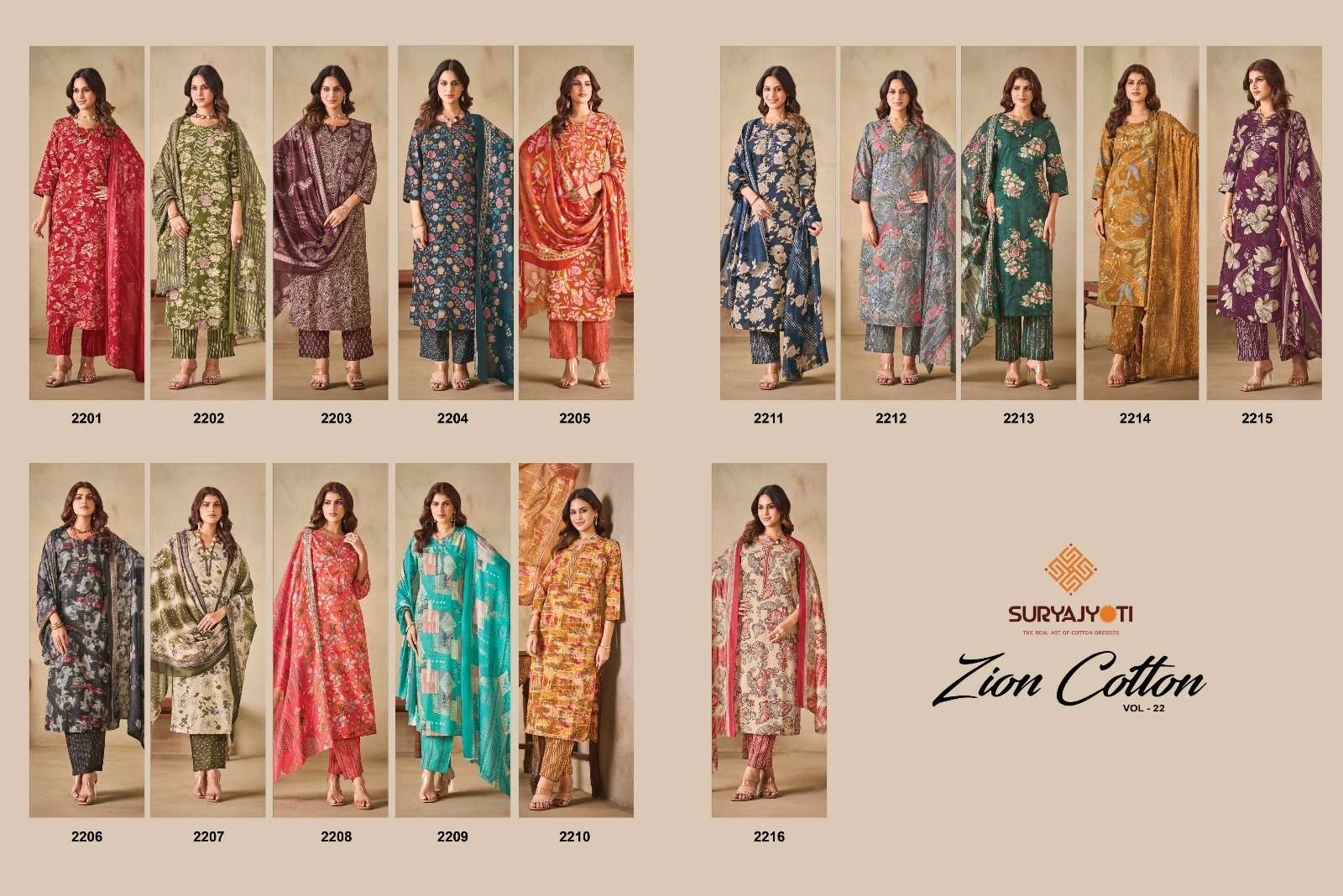 Suryajyoti Zion Cotton Vol 22 Ready Made Collection - Readymade Dress 9