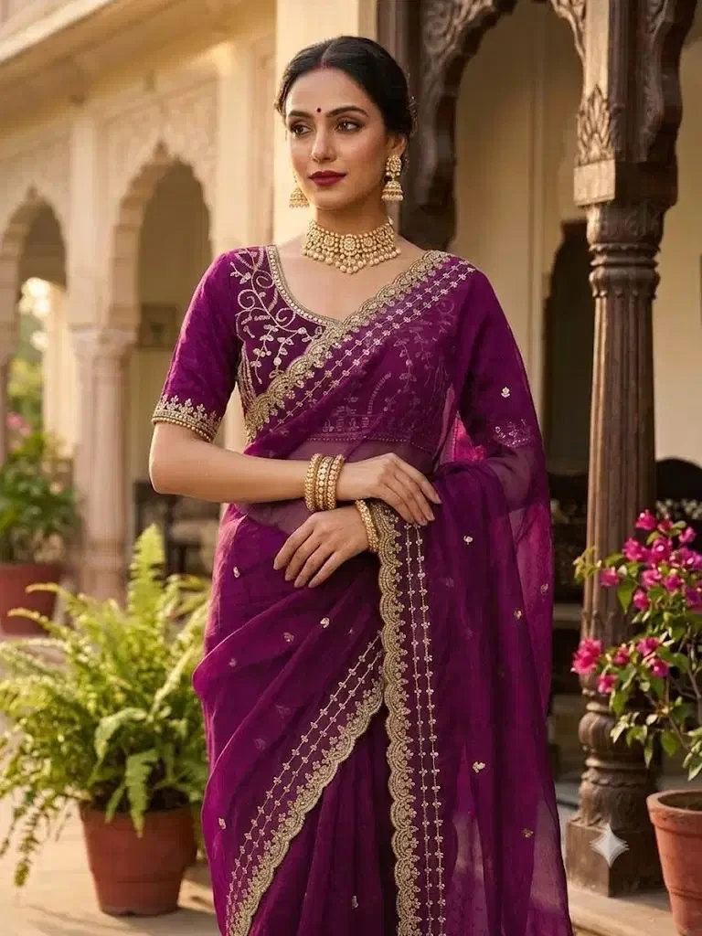 Sw Anneri Vol 1 Fandy Chiffon Embroidered Designer Saree Collection