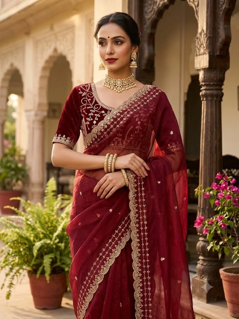 Sw Anneri Vol 1 Fandy Chiffon Embroidered Designer Saree Collection 4