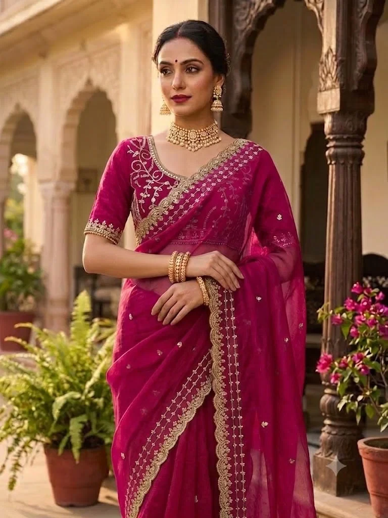 Sw Anneri Vol 1 Fandy Chiffon Embroidered Designer Saree Collection 5