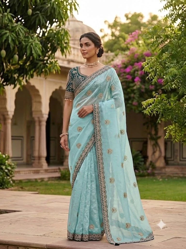 Sw Maansi Vol 1 Fandy Satin Embroidered Designer Saree Collection 2