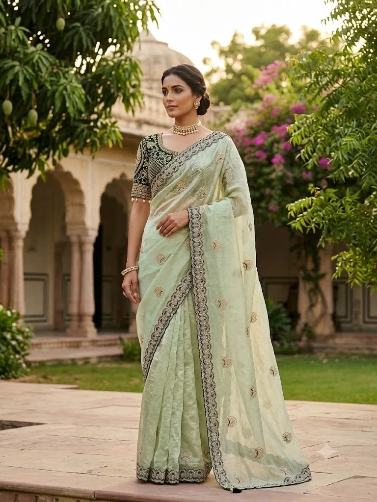 Sw Maansi Vol 1 Fandy Satin Embroidered Designer Saree Collection 3