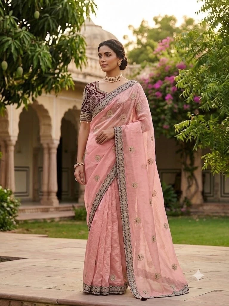Sw Maansi Vol 1 Fandy Satin Embroidered Designer Saree Collection 4