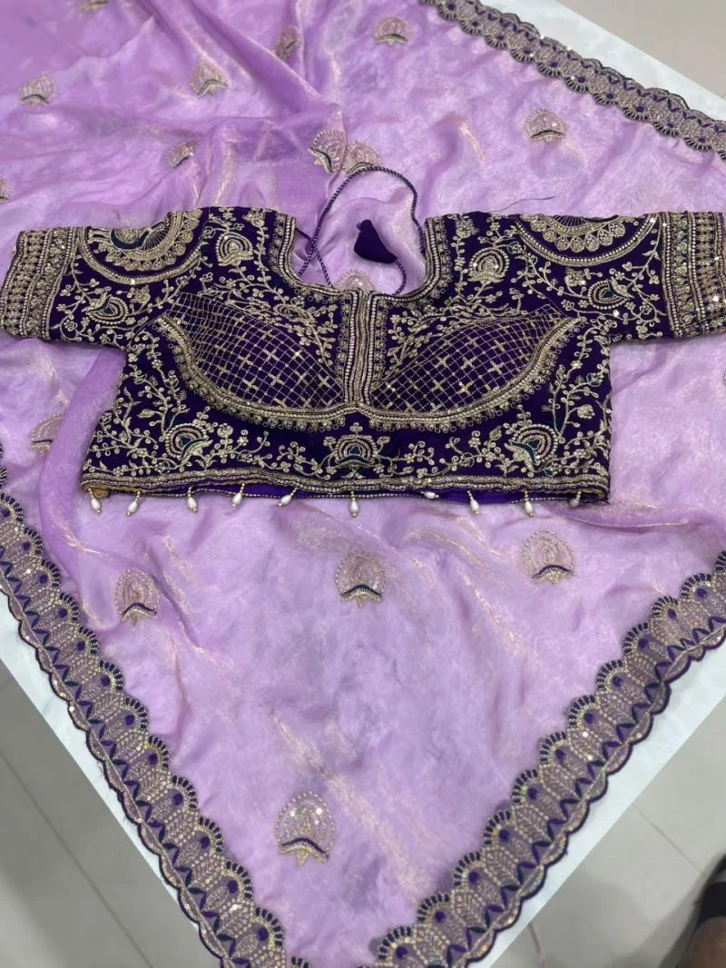 Sw Maansi Vol 1 Fandy Satin Embroidered Designer Saree Collection 8