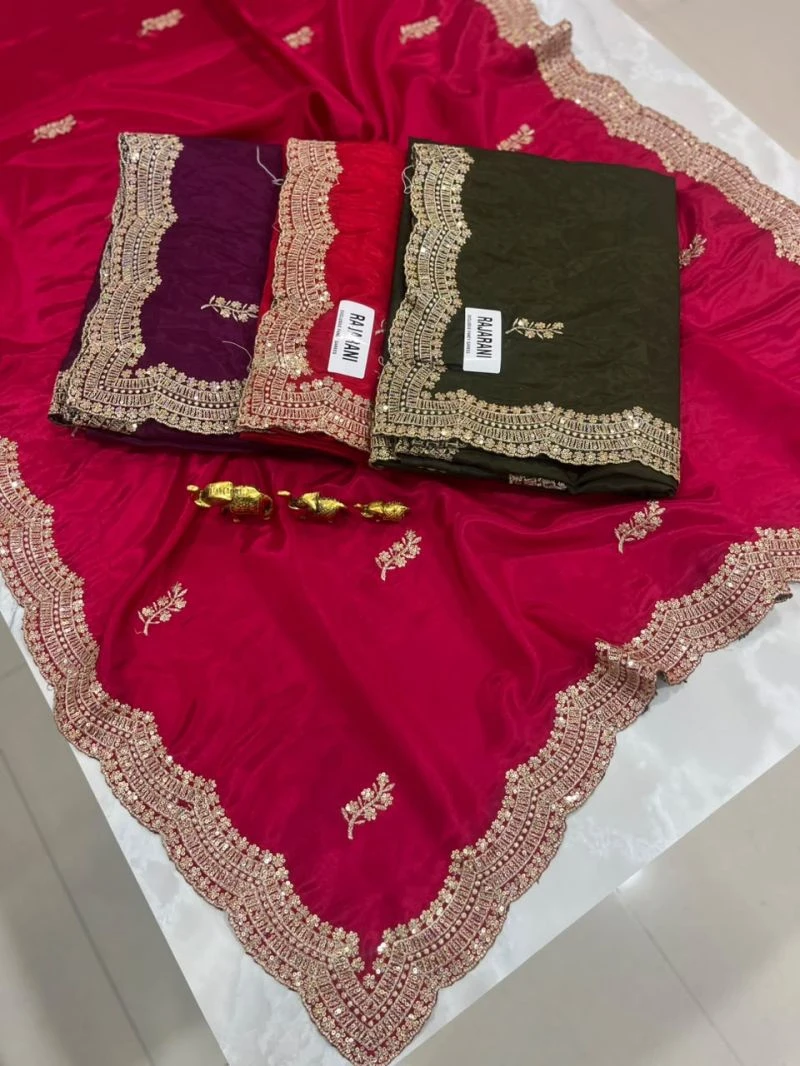 Sw Rajarani Vol 1 Ho Embroidered Designer Saree Collection 7