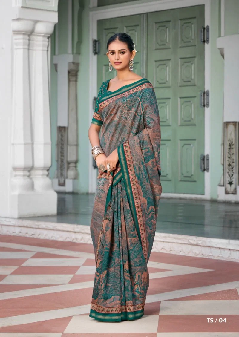 Taarni Silk Sodt Cotton Silk Saee Collection 1