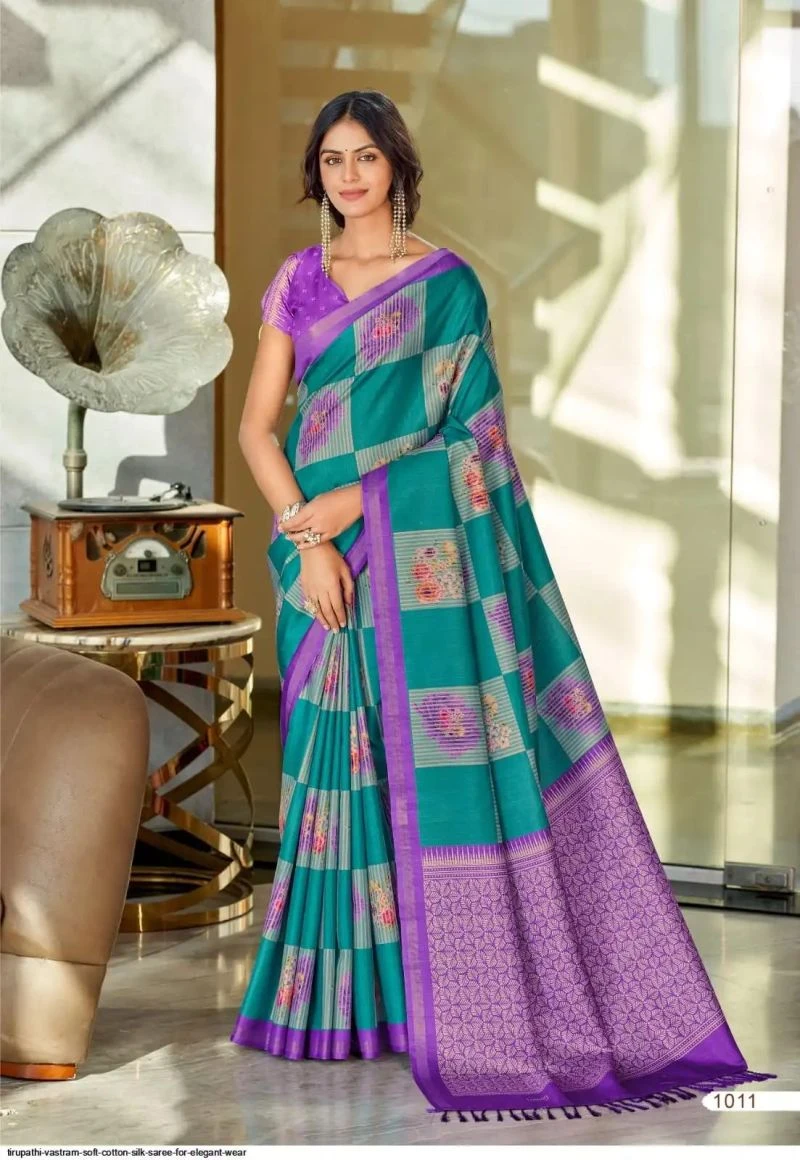 Tirupathi Vastram Tusser Silk Party Wear Saree Collection 8