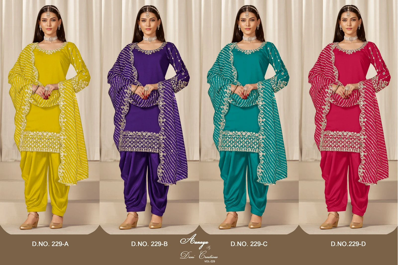 Vinayak Enterprise Roman Silk Fancy Ready Made Suit 3