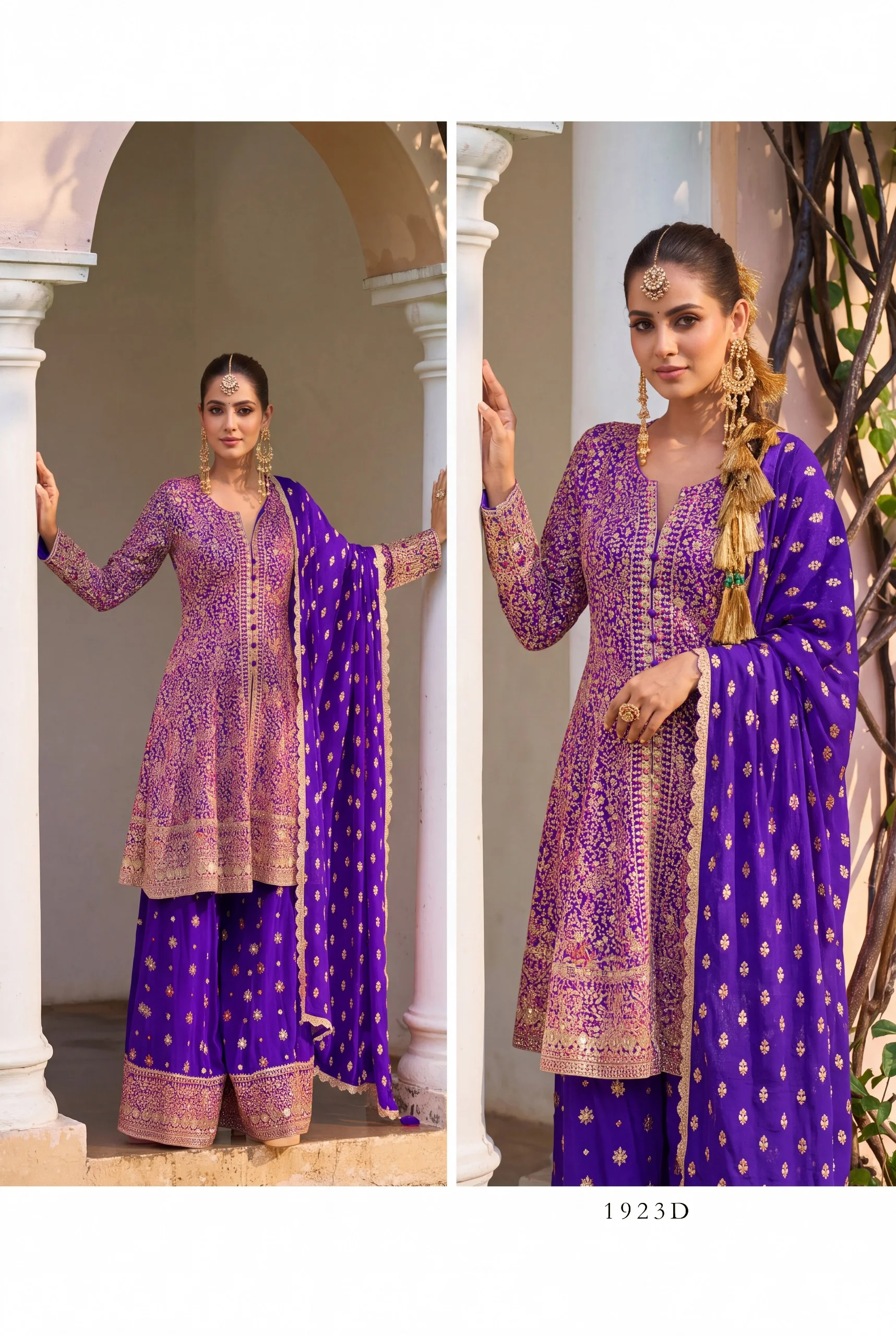 Vinayak Monalee  Real Georgette Suit With Embroidery And Hand Work 2