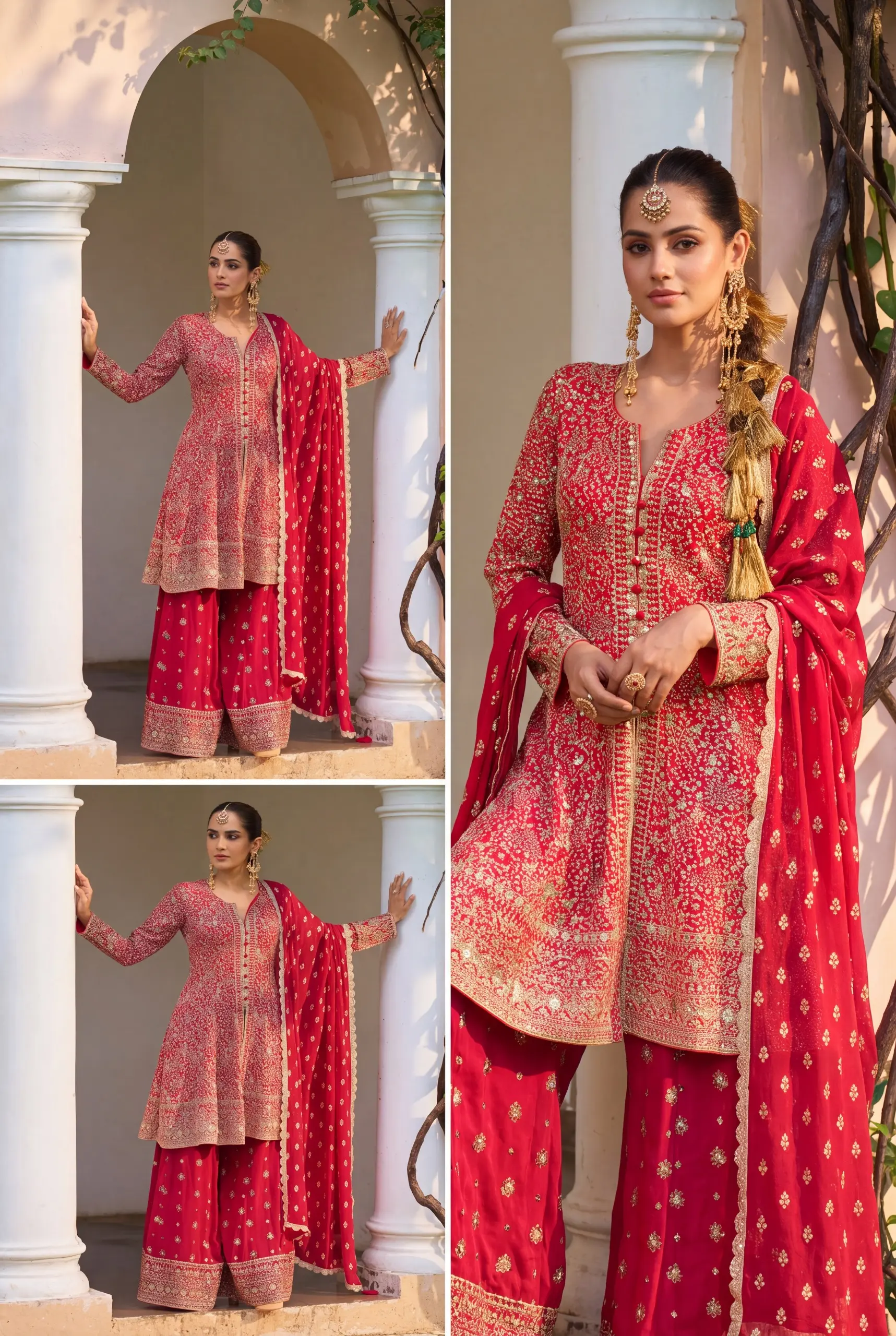 Vinayak Monalee  Real Georgette Suit With Embroidery And Hand Work 4