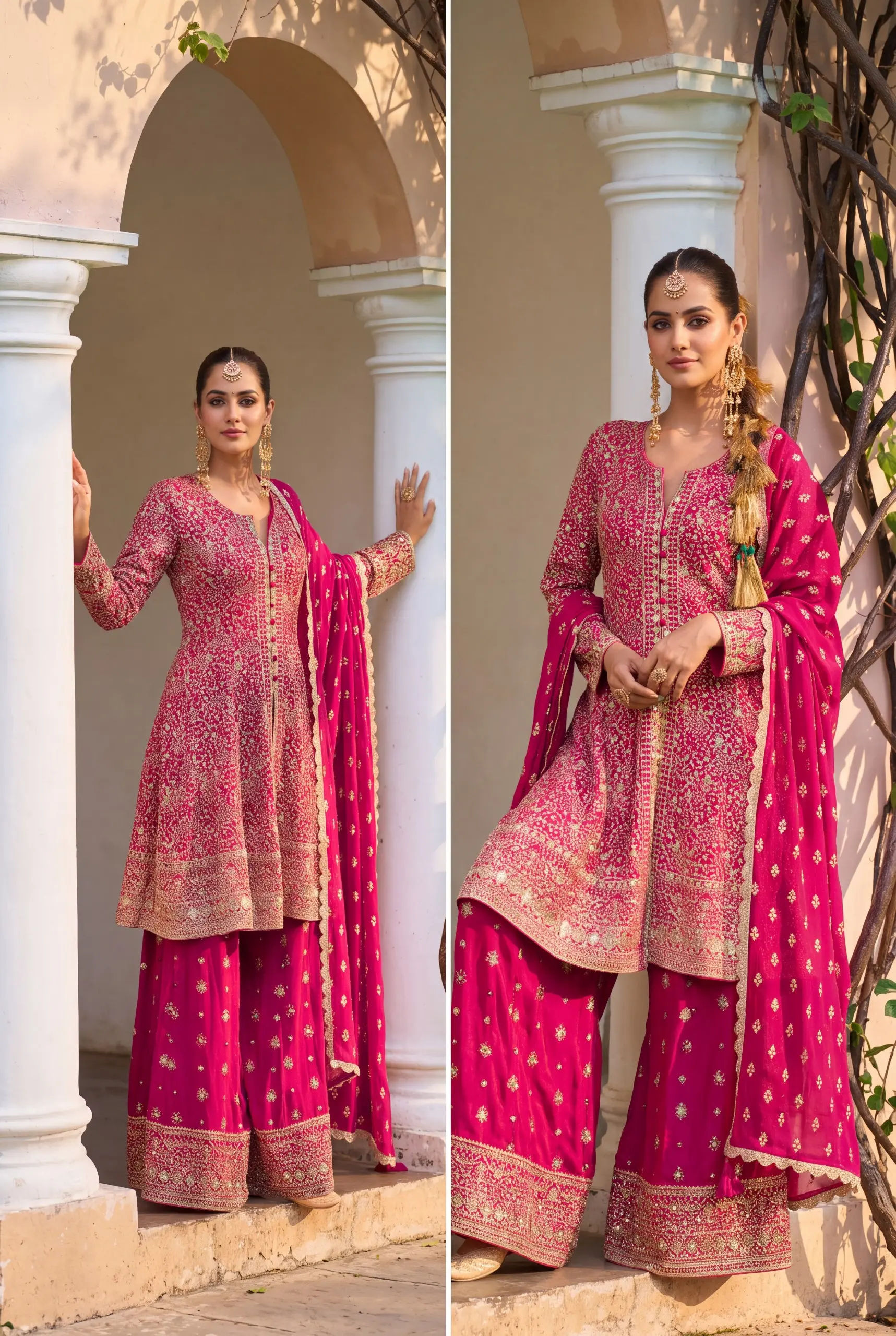 Vinayak Monalee  Real Georgette Suit With Embroidery And Hand Work 5