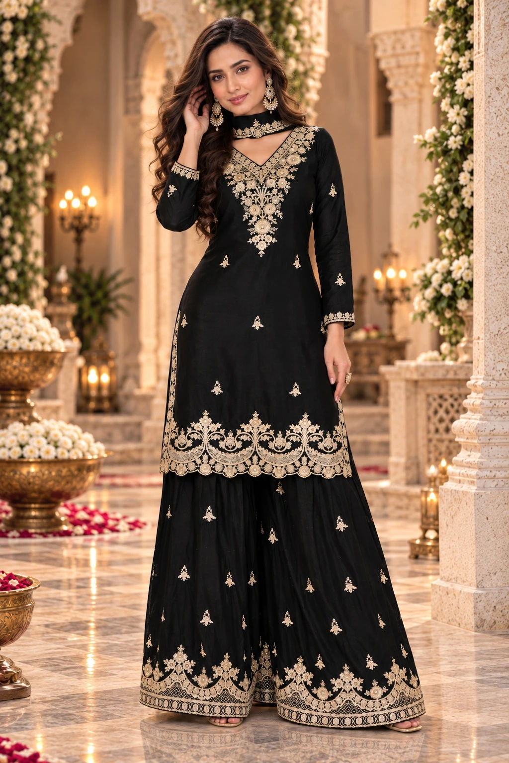 Vinayak Wholesale Aurraa Designer Maleeka-2 Premium Chinon Suit With Embroidery Work 6