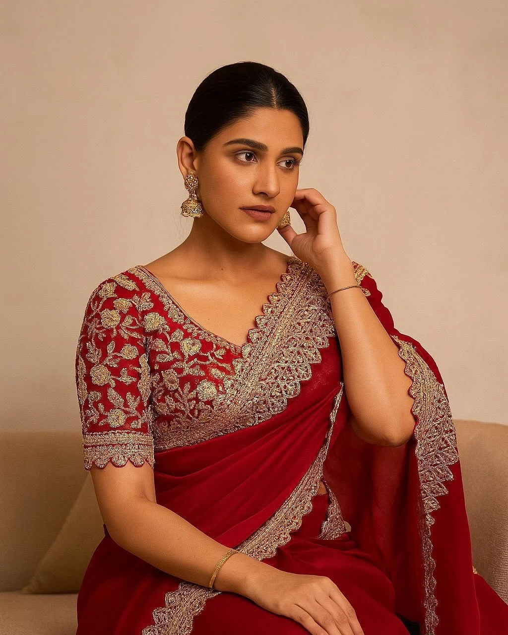 Vinayak Wholesale Fancy Fendy Satin Saree With Coding Sequin Work And Embroidered Blouse 2