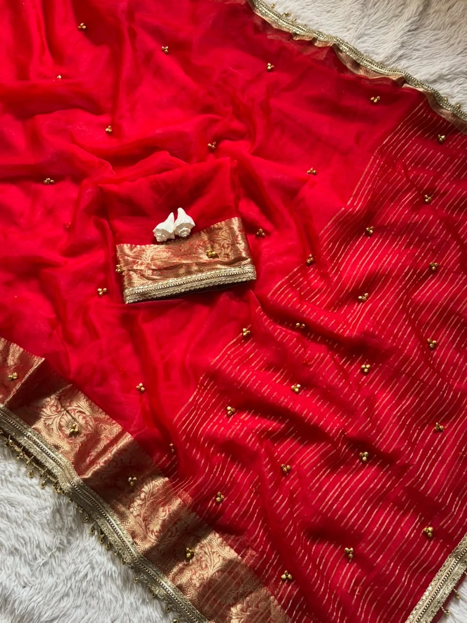 Vinayak Wholesale Ghungroo Soft Tissue Silk Saree 1