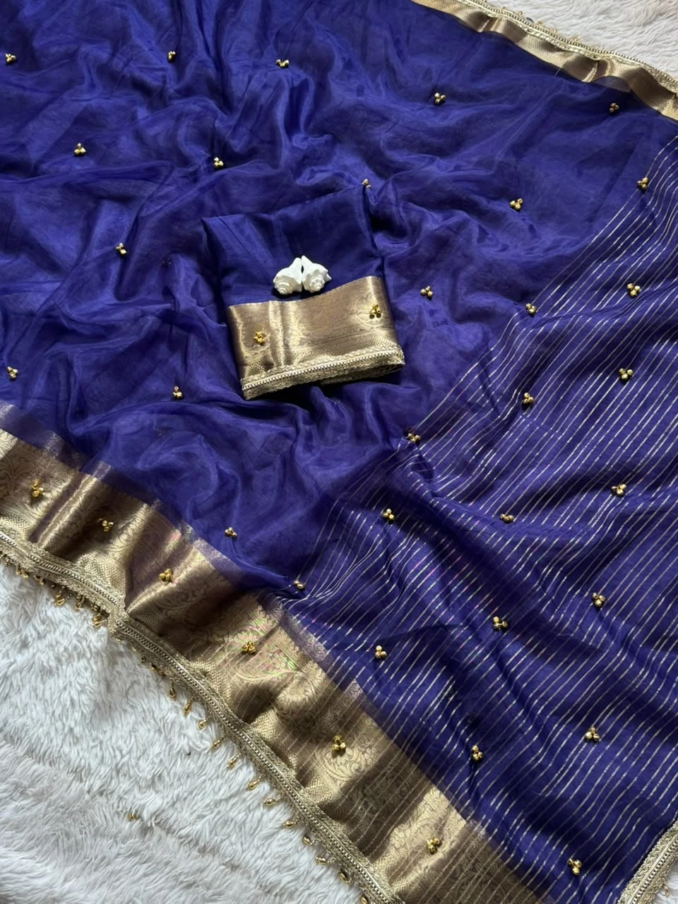 Vinayak Wholesale Ghungroo Soft Tissue Silk Saree 3