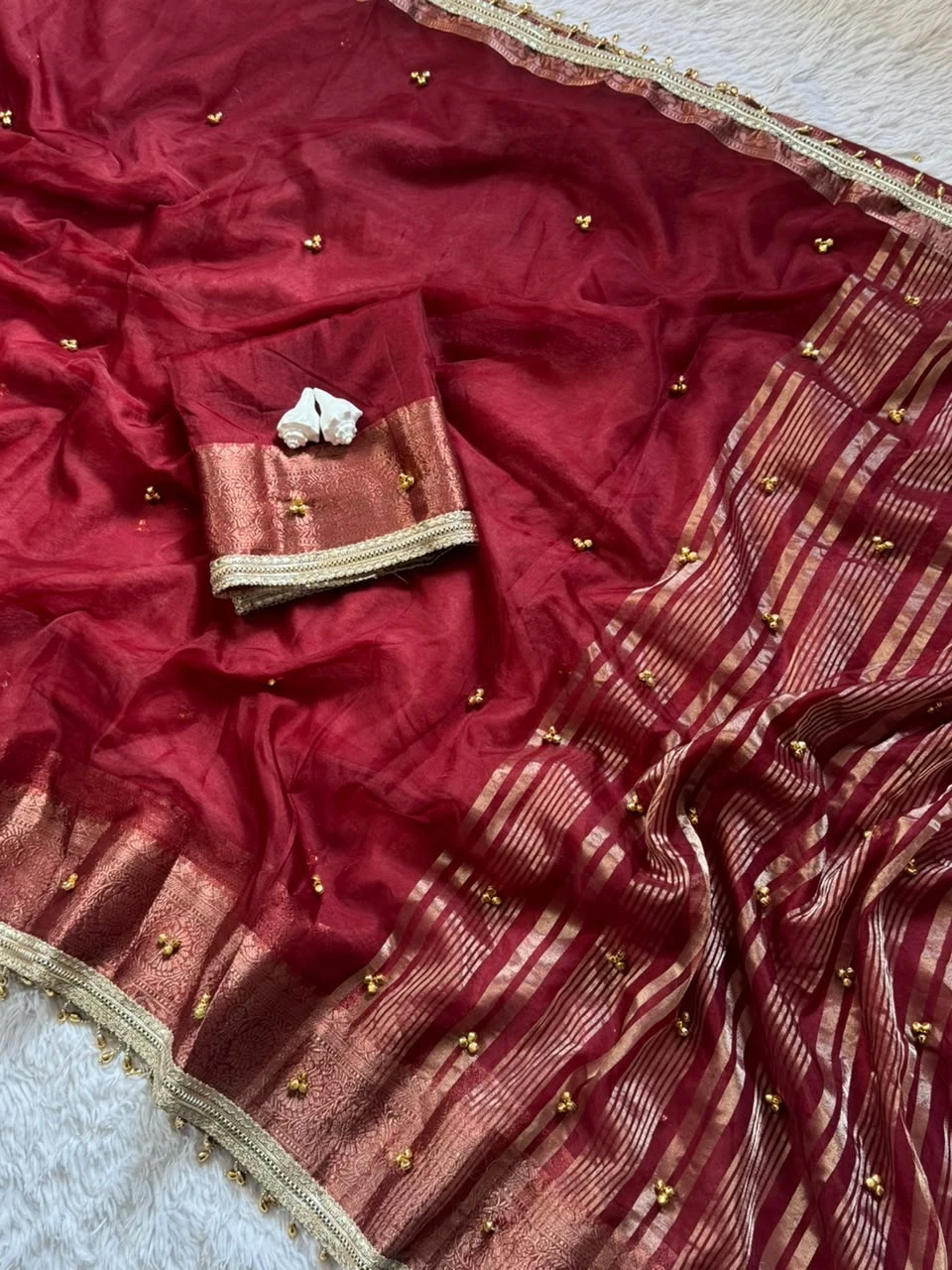 Vinayak Wholesale Ghungroo Soft Tissue Silk Saree 4