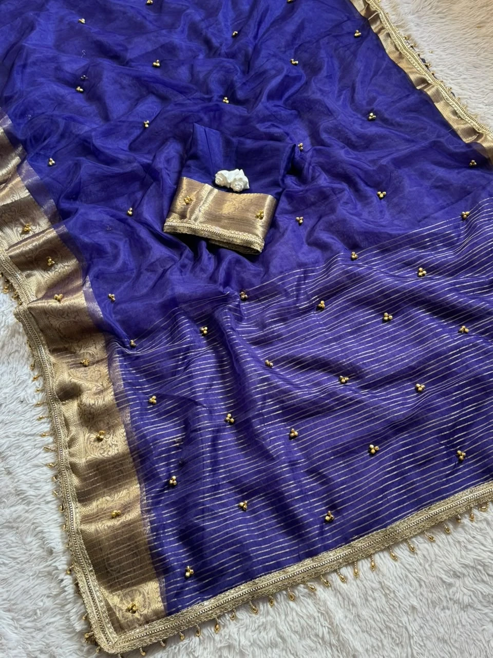 Vinayak Wholesale Ghungroo Soft Tissue Silk Saree 6