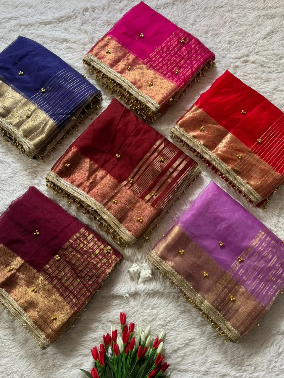 Vinayak Wholesale Ghungroo Soft Tissue Silk Saree 7
