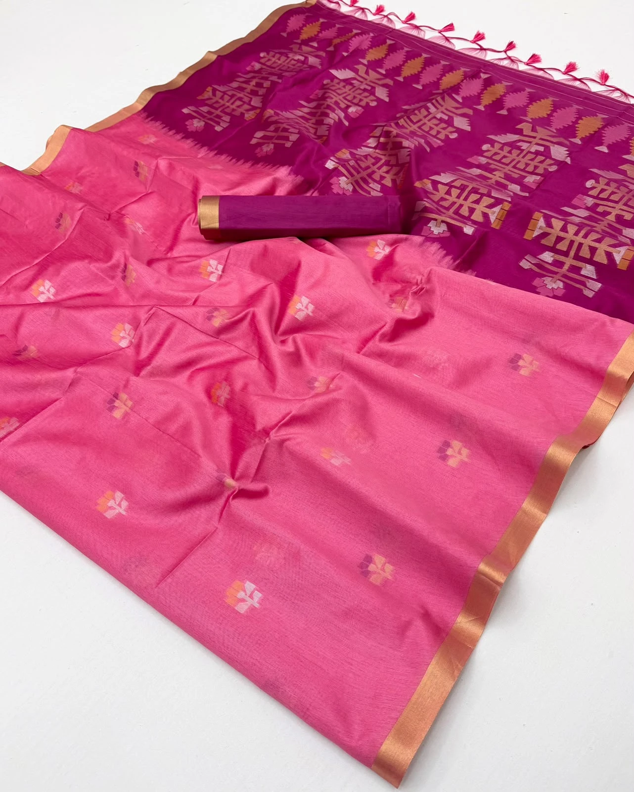 Vinayak Wholesale Rajtex Fabrics Kanoi Paithani Tussar Silk Handloom Saree 8