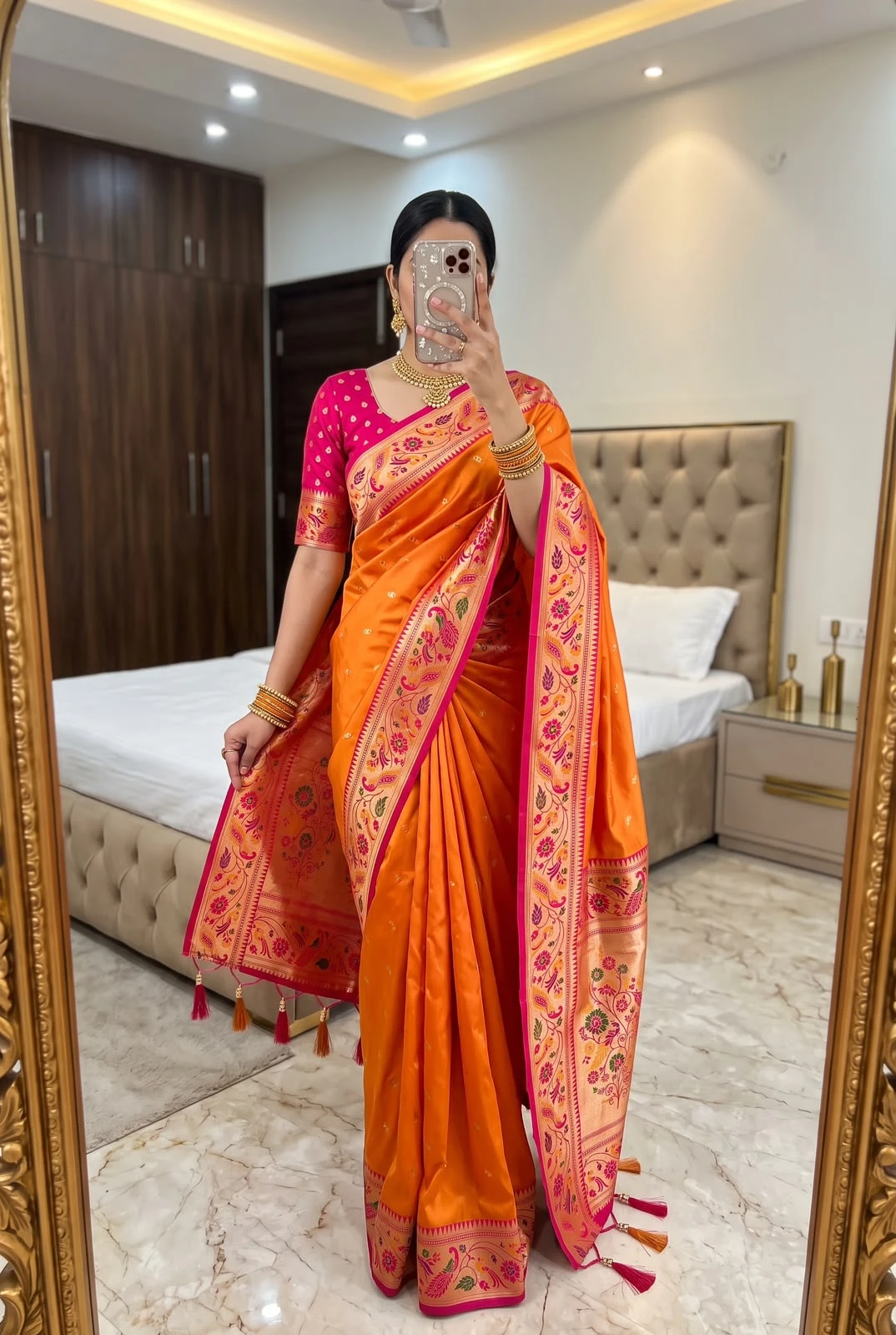 VINAYAK Wholesale Royal Paithani Soft Silk Saree With Meenakari Weaving 3