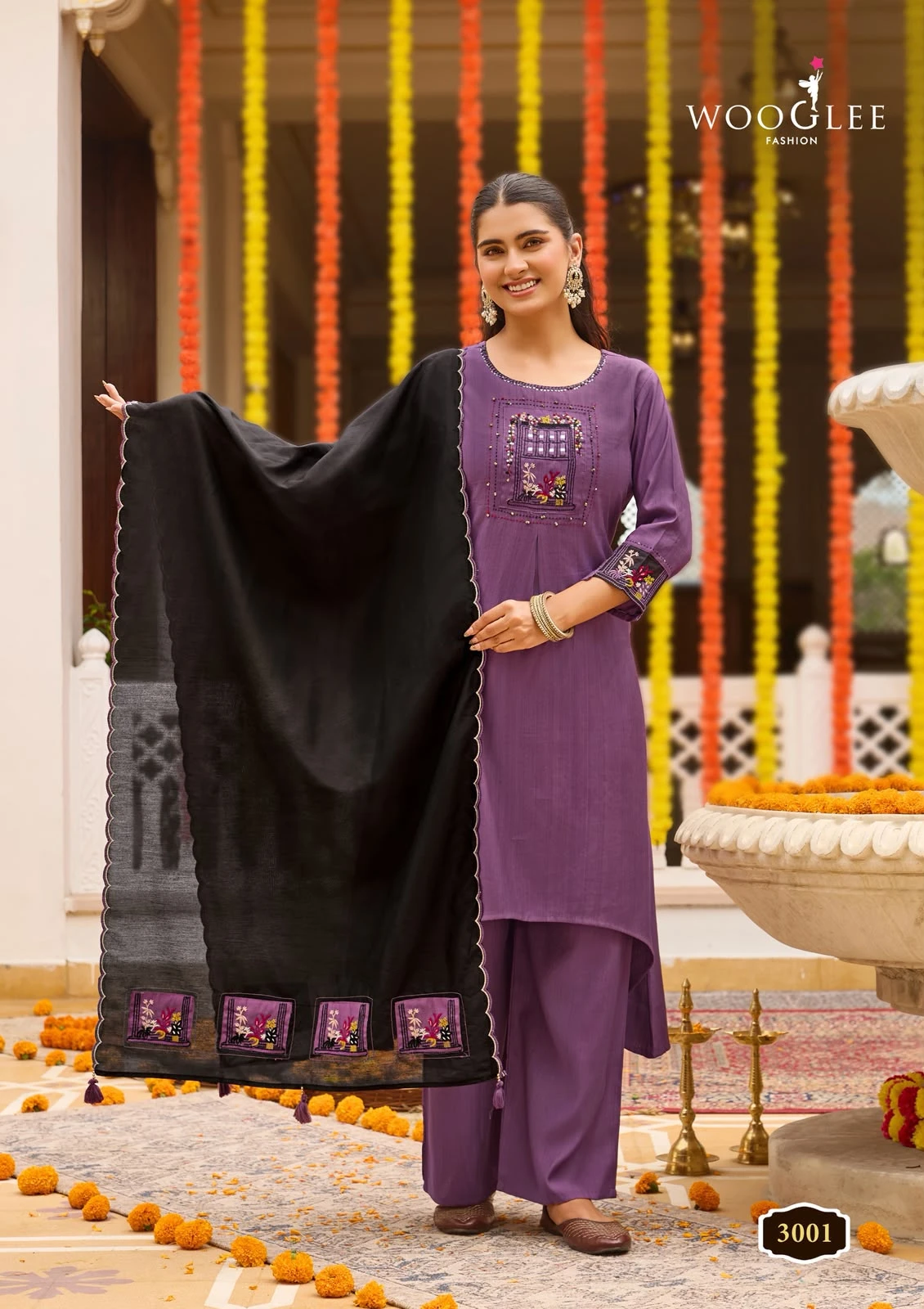 Wooglee Utsavi Pure Chanderi Suits Collection 5
