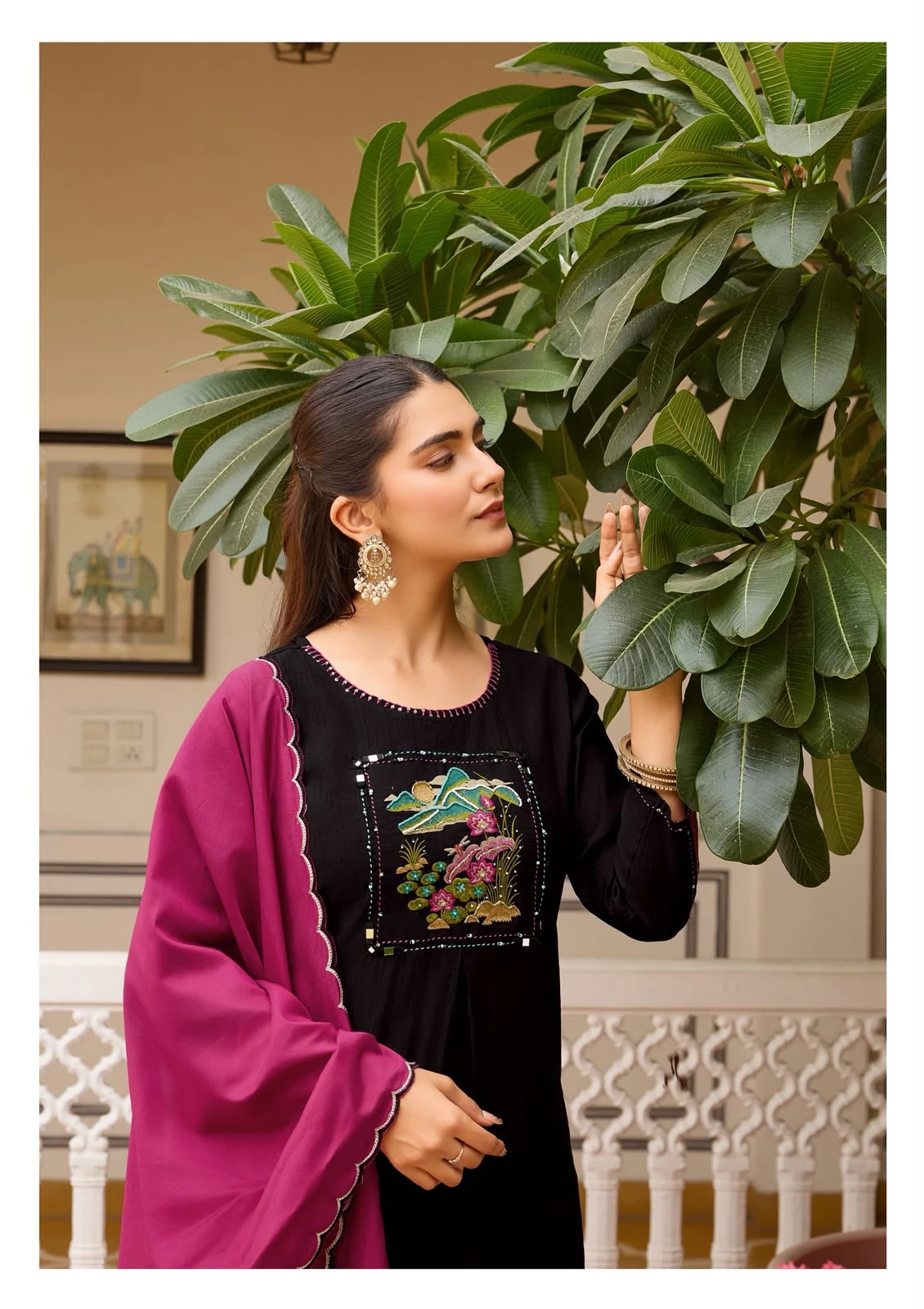 Wooglee Utsavi Pure Chanderi Suits Collection 8