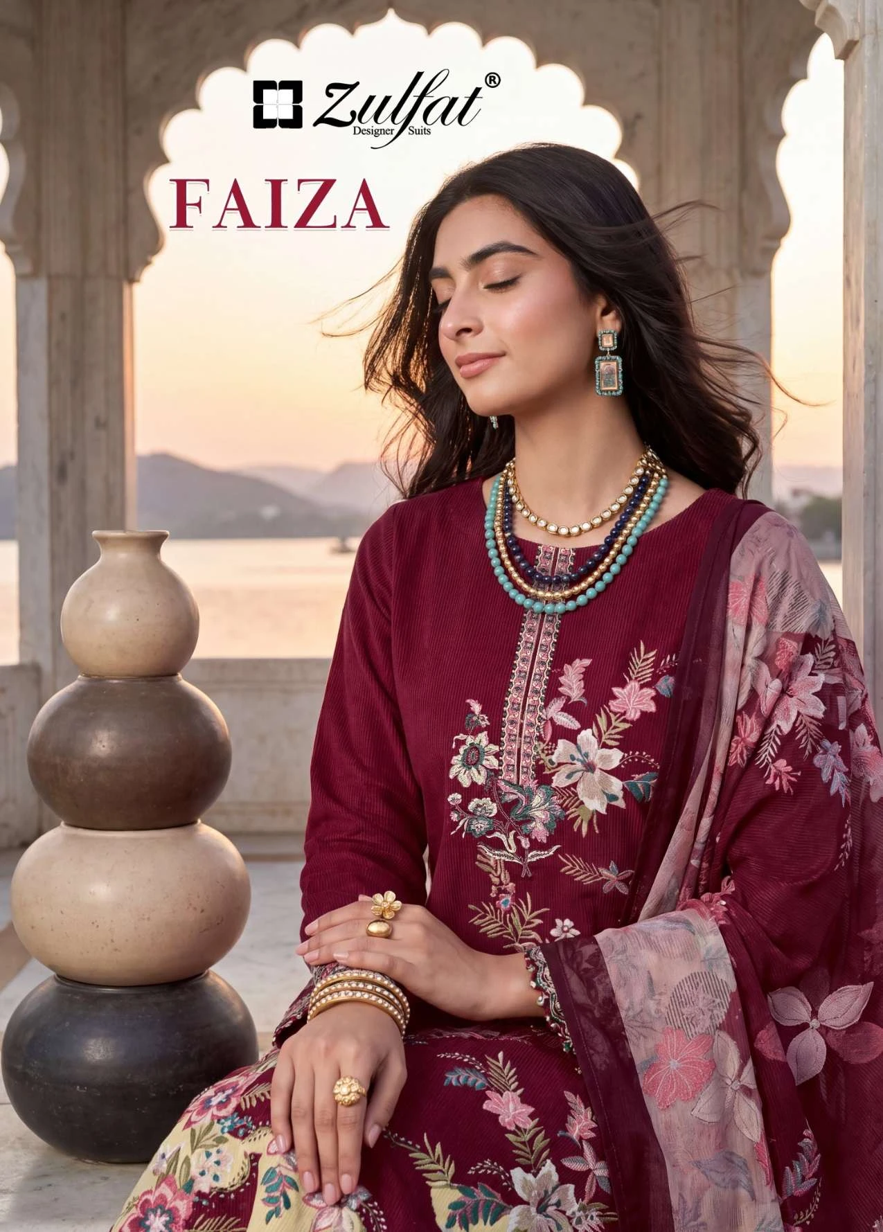 Zulfat Designer Suits Faiza 1