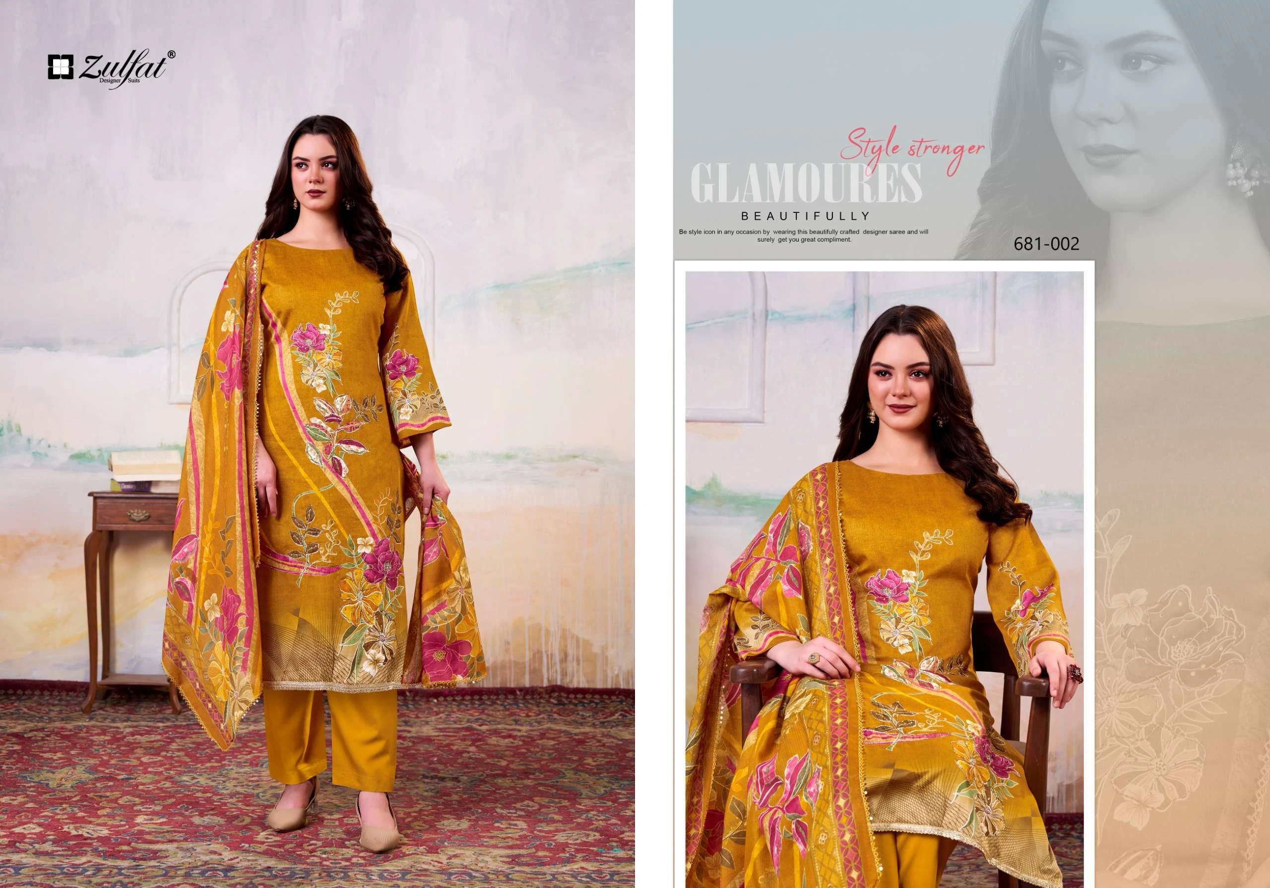 Zulfat Designer Suits Hayat 3