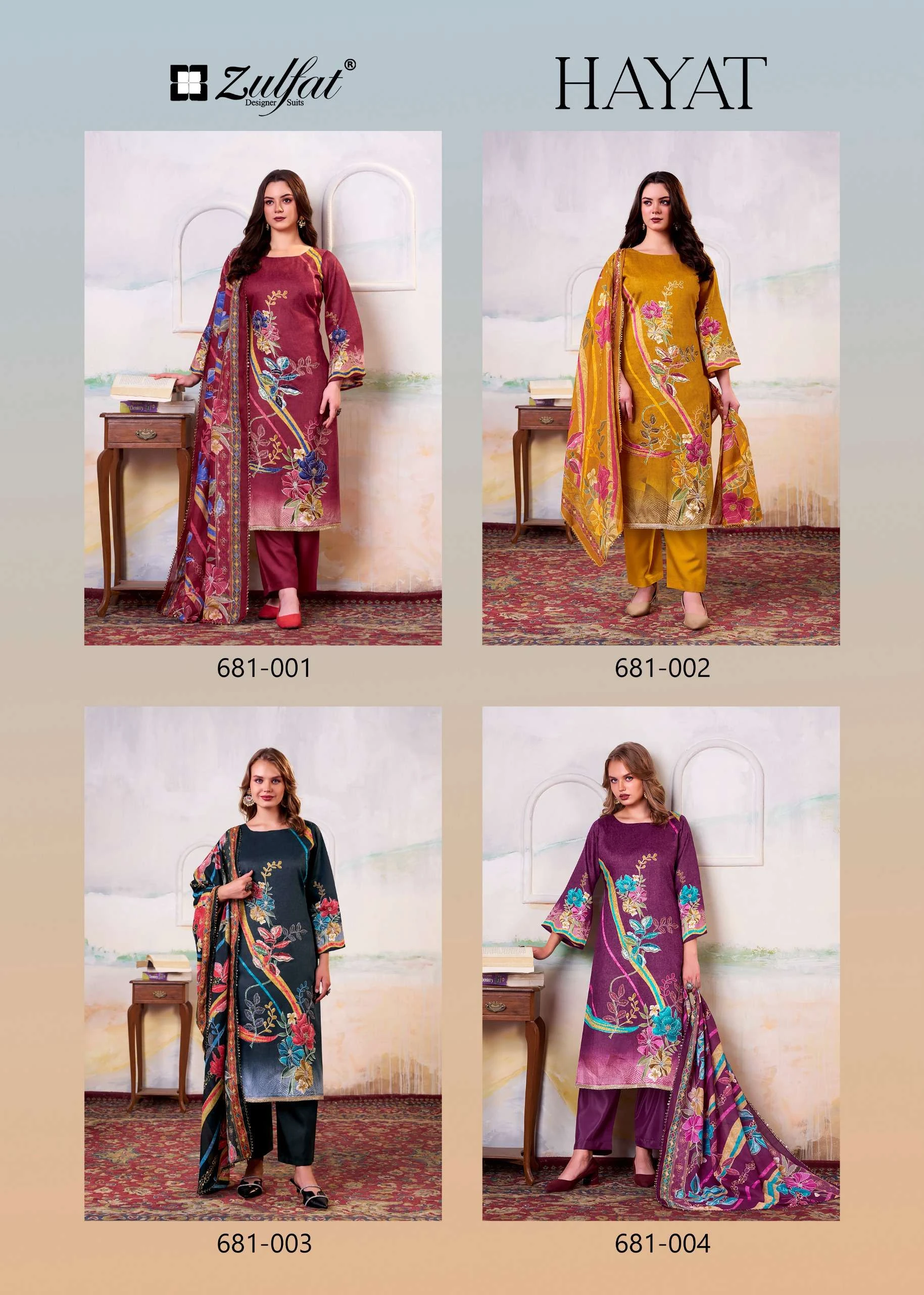Zulfat Designer Suits Hayat 6