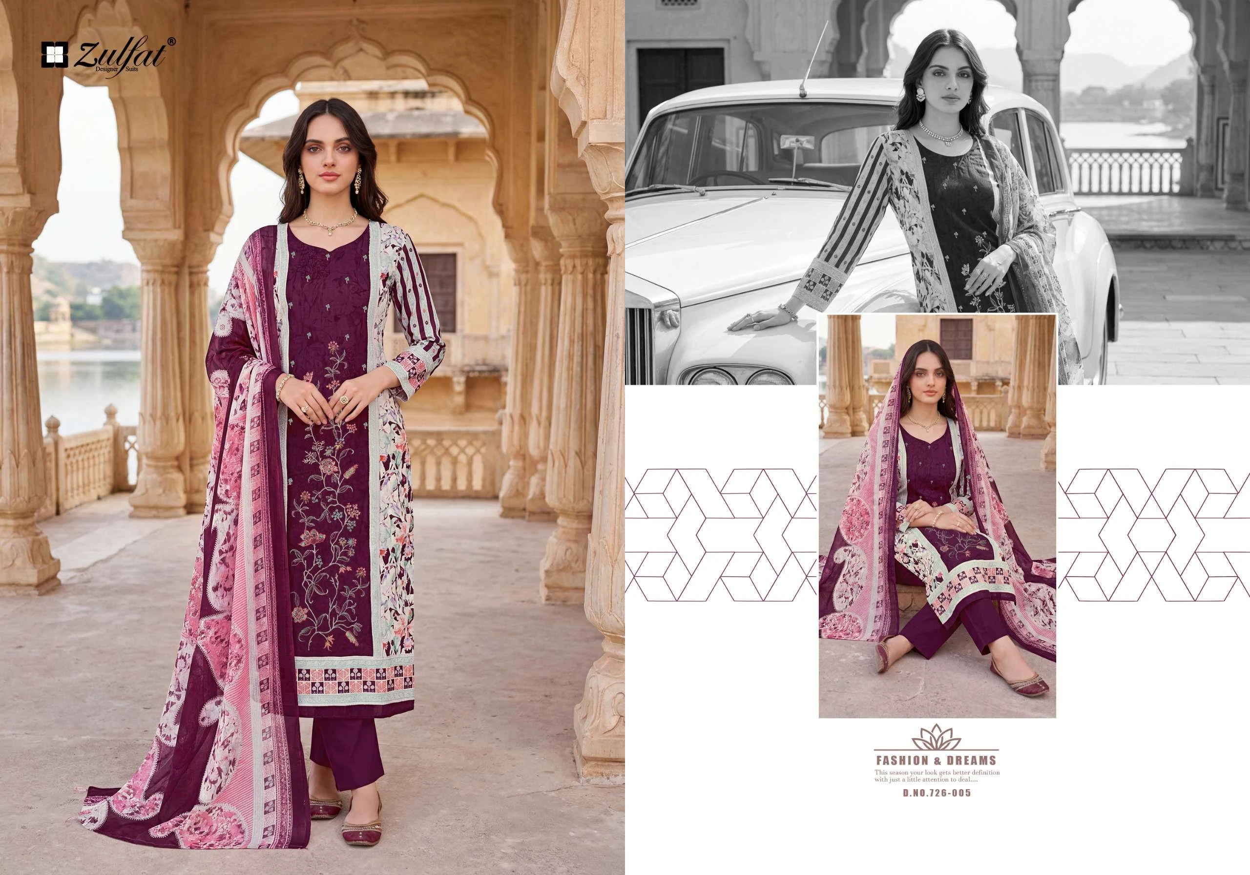 Zulfat Designer Suits Humraaz 7