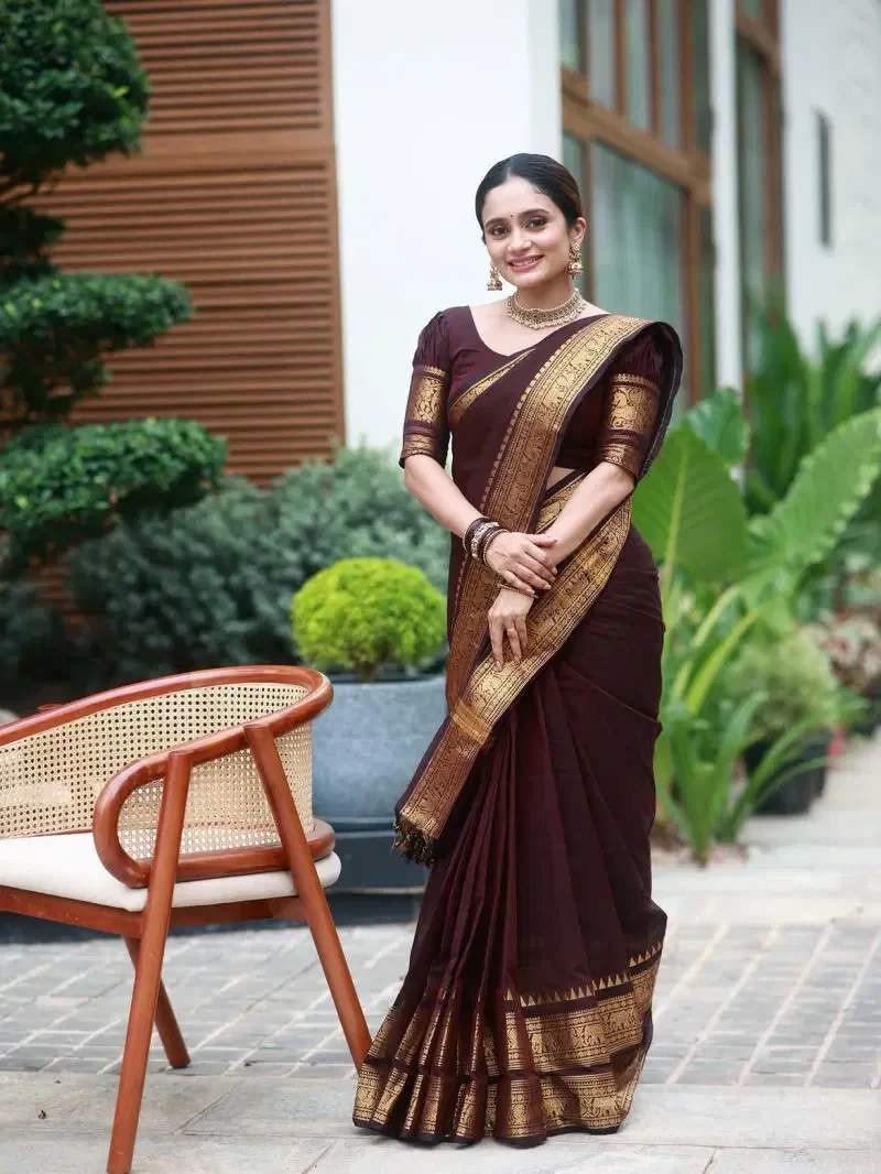 Aab Narayan Pet Vol 1 Soft Silk Zari Weaving Saree Collection 1