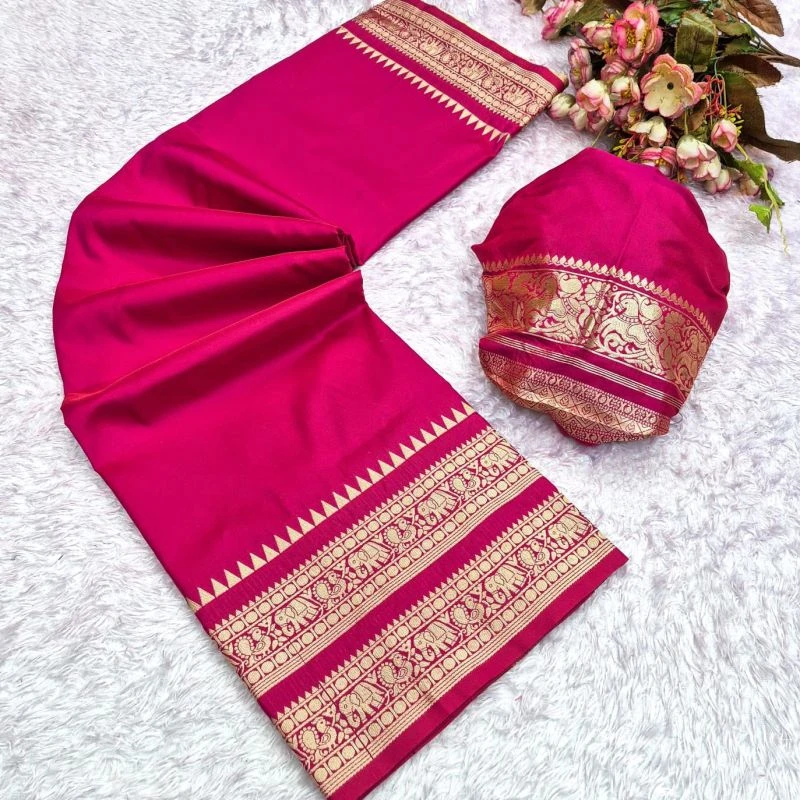Aab Narayan Pet Vol 1 Soft Silk Zari Weaving Saree Collection 12