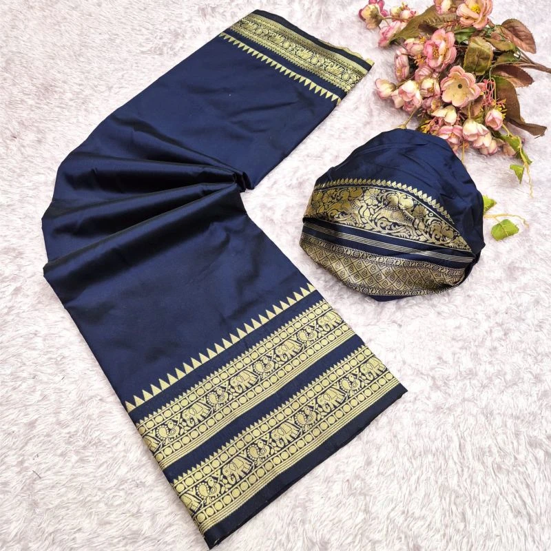 Aab Narayan Pet Vol 1 Soft Silk Zari Weaving Saree Collection 14