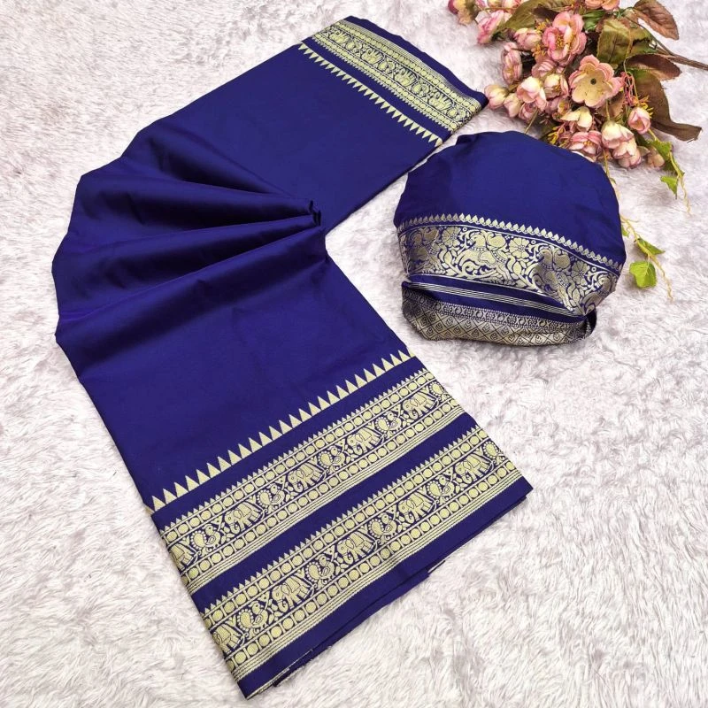 Aab Narayan Pet Vol 1 Soft Silk Zari Weaving Saree Collection 8