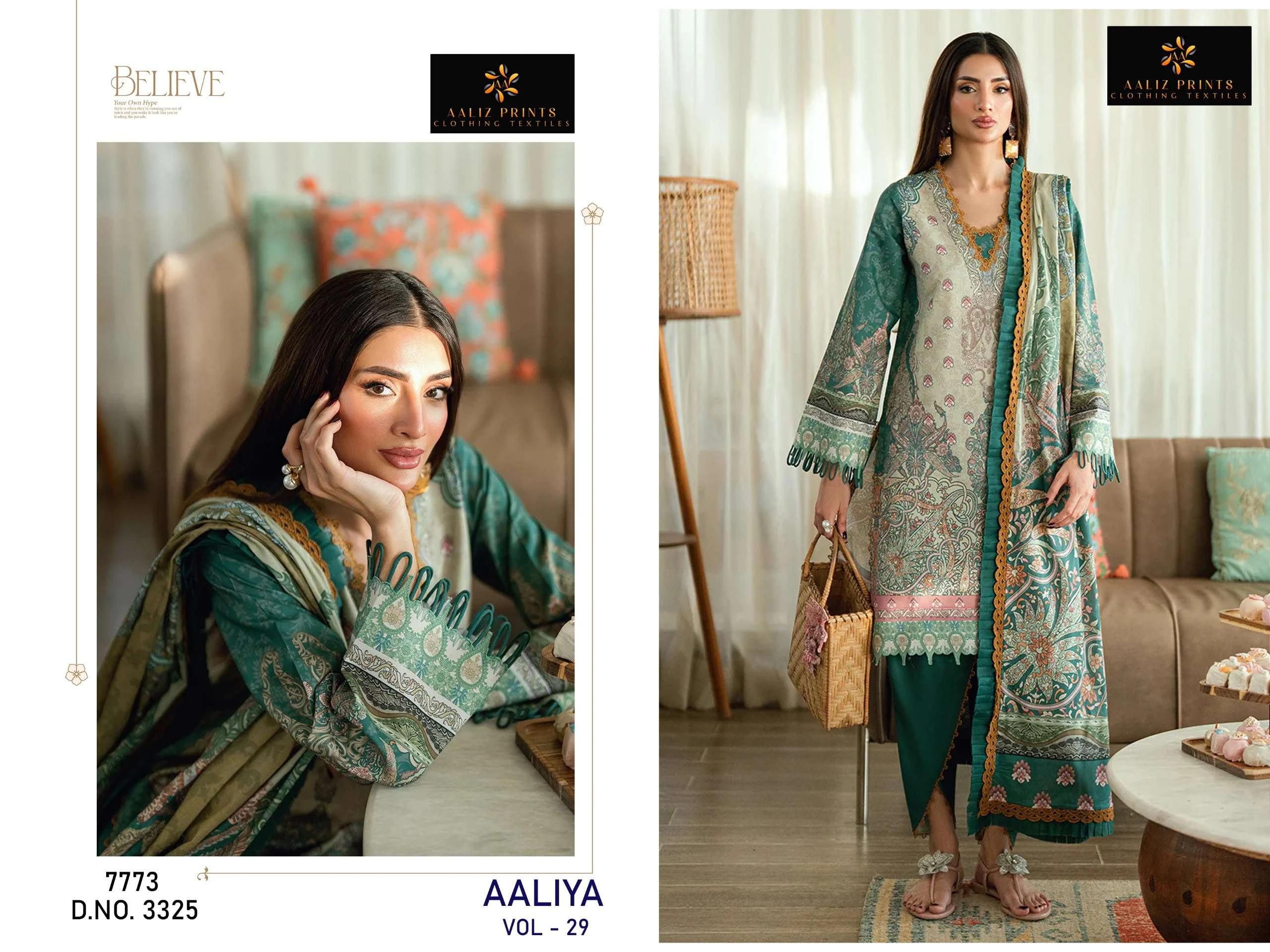 Aaliz Print Aaliya Vol 29 Ready Made Collection - Readymade Dress 2