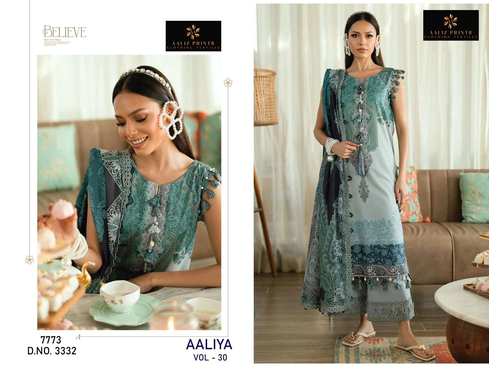 Aaliz Print Aaliya Vol 30 Ready Made Collection - Readymade Dress 1
